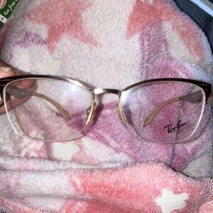 Ray-Ban Gold Eyeglasses